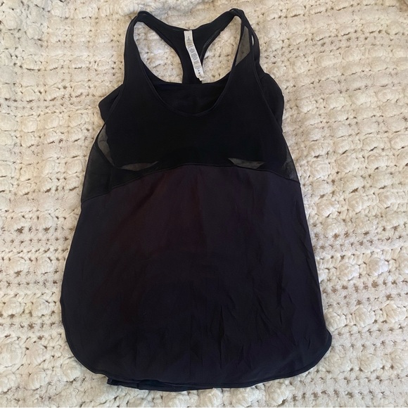 Lululemon Black Tank with Built in Bra - Picture 1 of 5